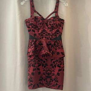 Peplum mini dress worn once